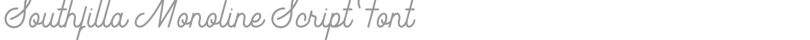 Southfilla font preview